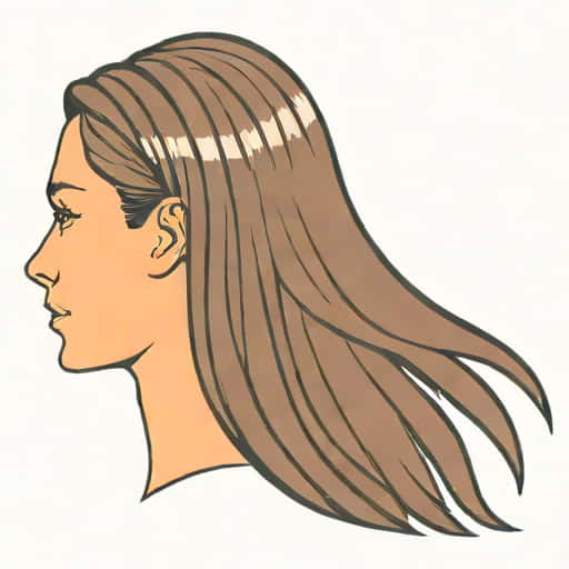 In Caucasian Humans Hair Straightness