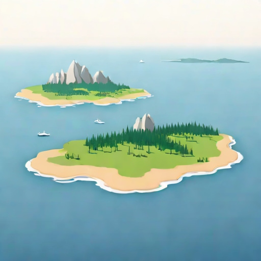 Islands In The Sea Of Okhotsk