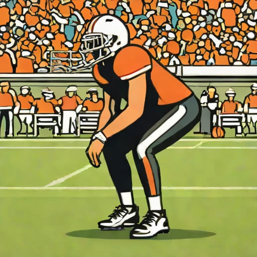 Jake Bates Stretching On Sideline