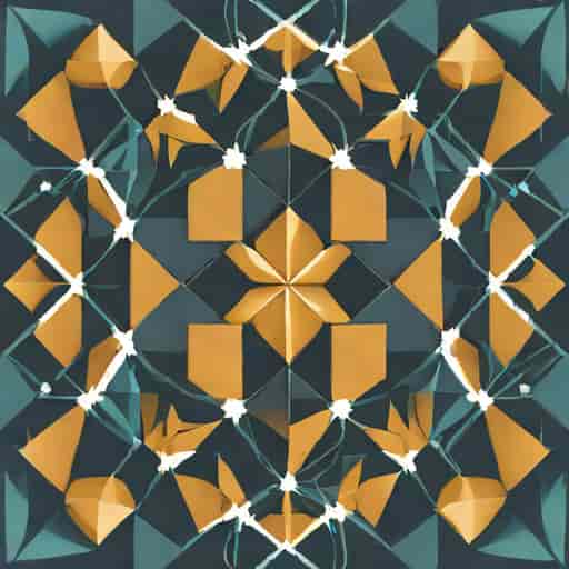 Kaleidoscopic Grid Modulo Art