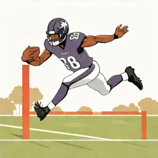 Lamar Jackson Hurdling