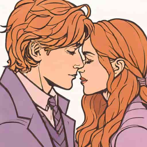 Lavender Brown And Ron Weasley Snogging