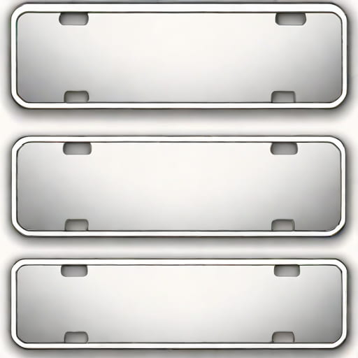 License Plate Screws With Rustproof Finish