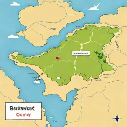 Map Of The Bailiwick Of Guernsey