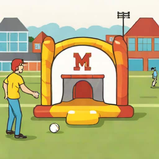 Maryland Baseball Game Bounce House