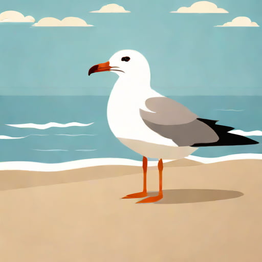 Oregon Beach Dead Seagull By Axiomatic