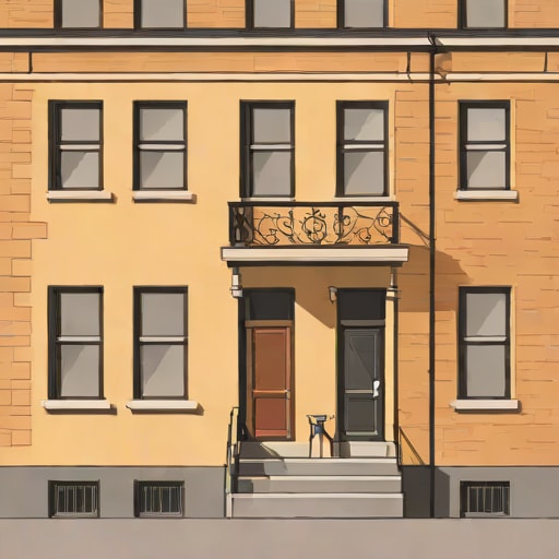 Outside Of A Tenement Building