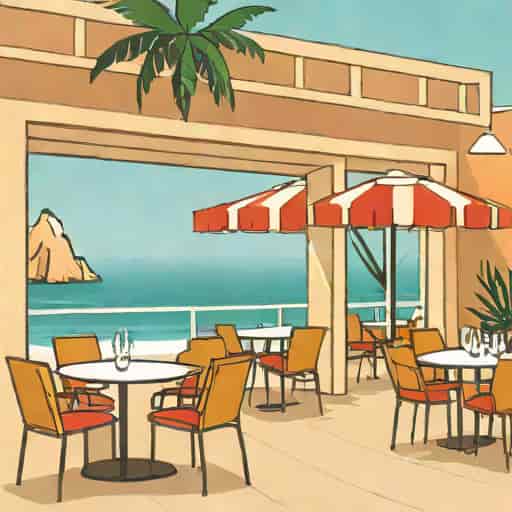 Pallas Lithographic Seaside Restaurant