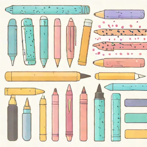 Pastel Speckle Gel Ink Pens