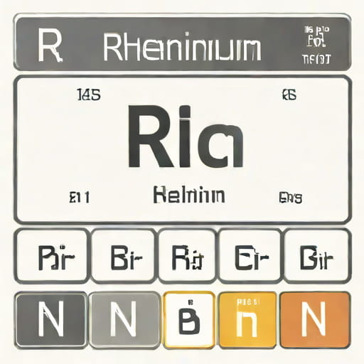 Periodic Table Symbol For Rhenium