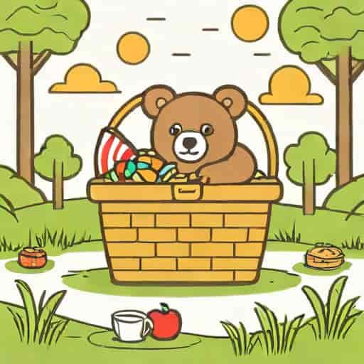 Picnic Basket Kleptomaniac Bear