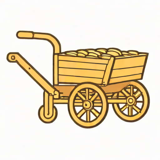 Pioneer Handcart Clipart