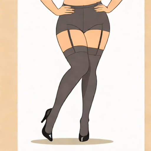 Plus Size Suspender Tights