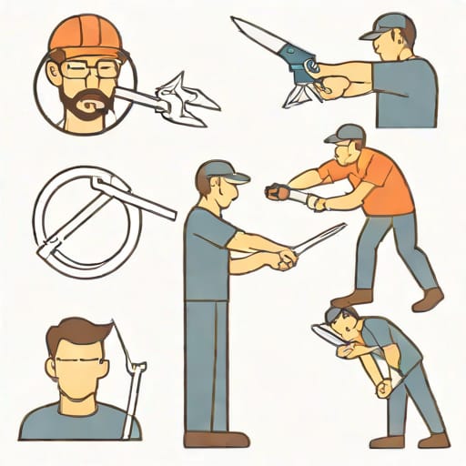 Process Of A Man Getting Snipped