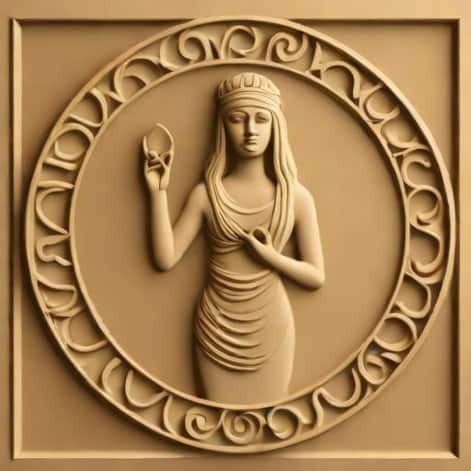 Relief Carving Of Astarte