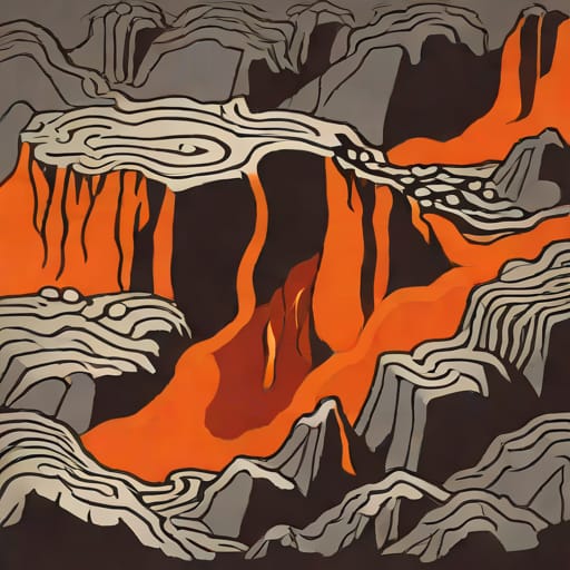 Rhyolitic And Basaltic Magma