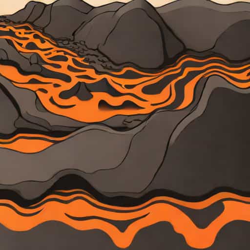 Rhyolitic Andesitic And Basaltic Lava
