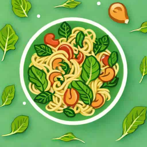 Spinach Mushroom Orzo