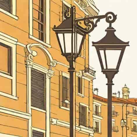 Street Lamp In Spanish