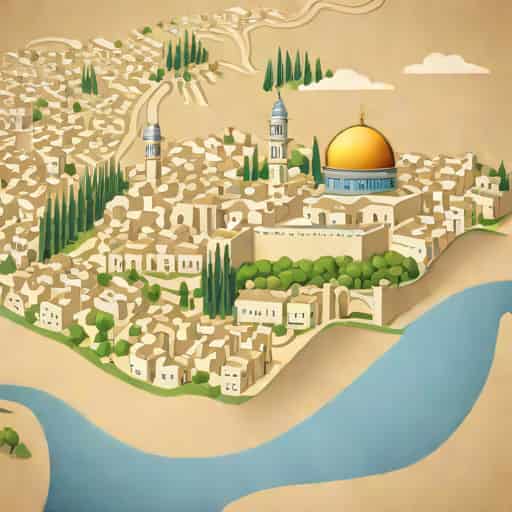 Topographical View Of Jerusalem Shin