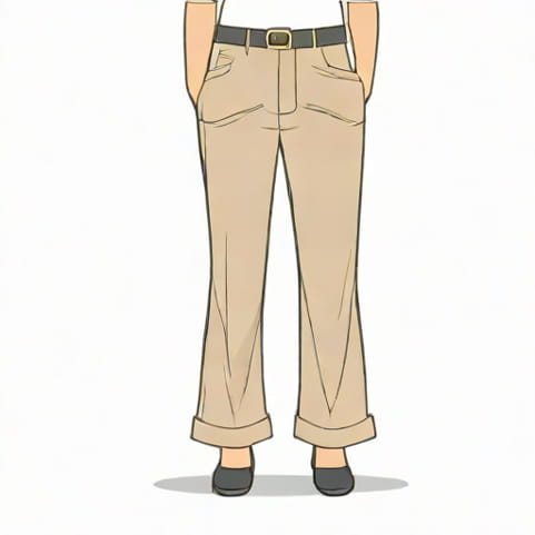 Trouser Design With Organza