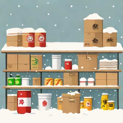 Uk Snow Warning Food Stockpile