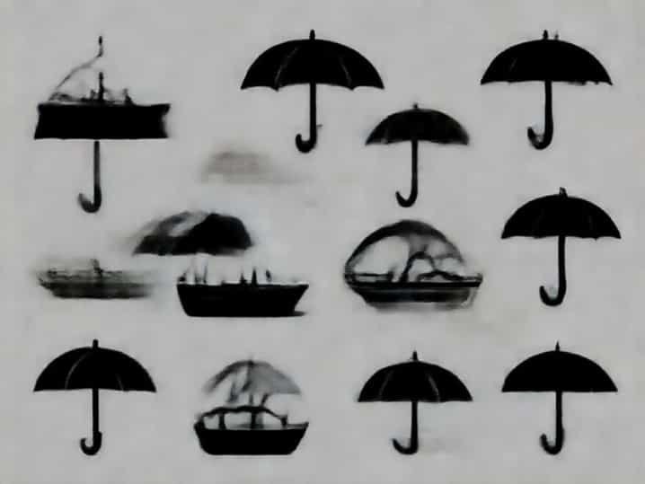 Umbrella Group Of Houseboat