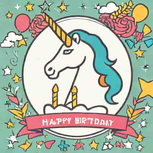 Unicorn Birthday Invite