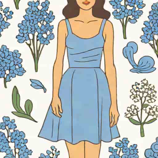 Urban Outfitters Hyacinth Blue Dress