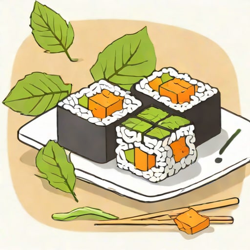 Vegan Kimbap Burdock Fried Tofu