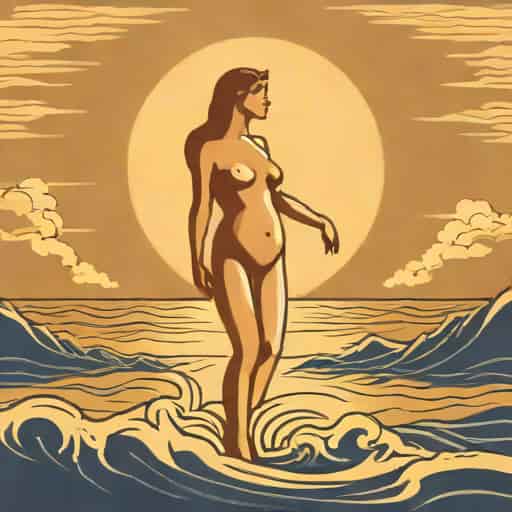 Venus Rising From The Sea Titian