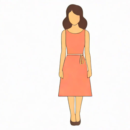 Vestido Recto Mujer