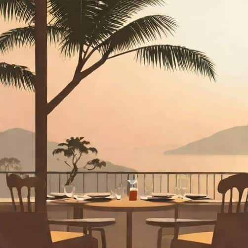 View From Nepenthe Restaurant