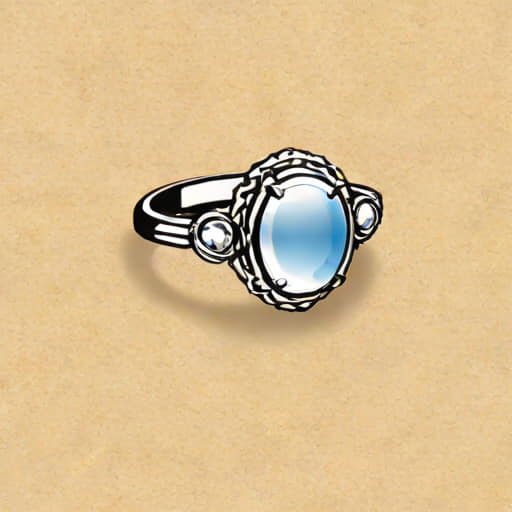 Vintage Moonstone Engagement Ring