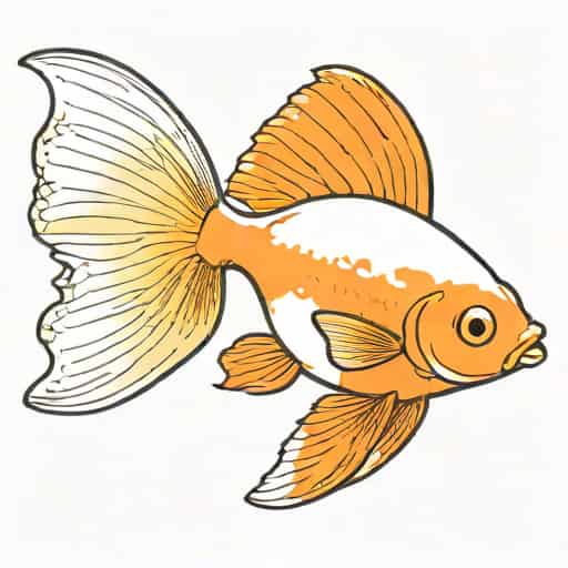 White Fantail Goldfish