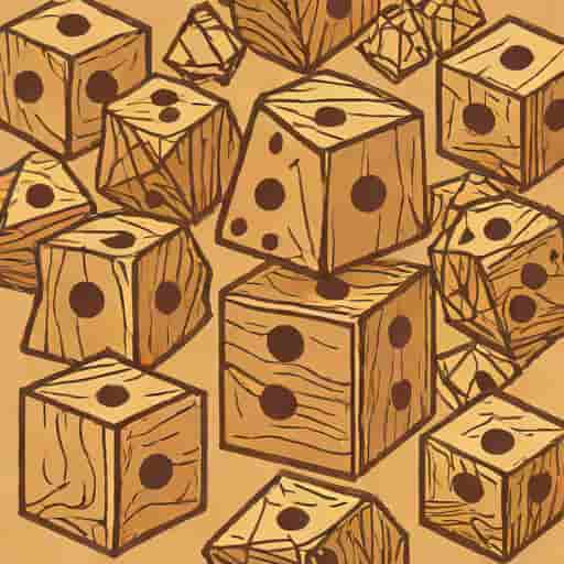 Wooden Polyhedral Dice