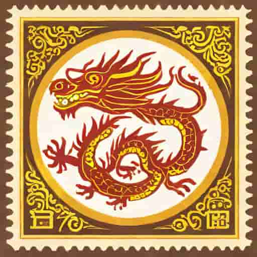 Year Of The Dragon Postage Stamps