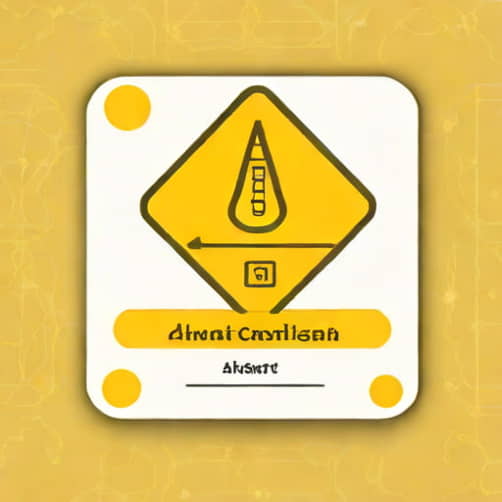 Yellow Anticoagulant Alert Card