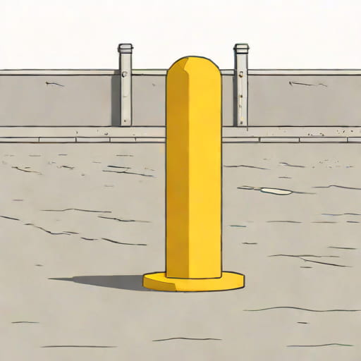 Yellow Concrete Bollard
