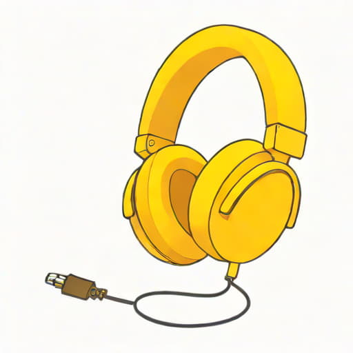 Yellow Earmuff Headphones