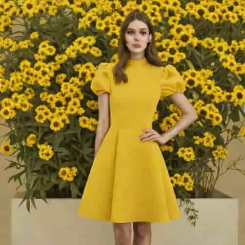 Yellow Lavish Alice Dress