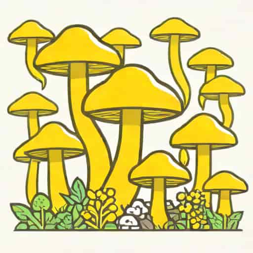 Yellow Phallic Mushrooms