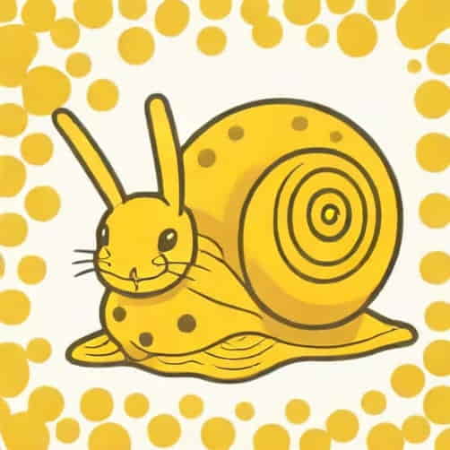 Yellow Spotted Rabbit Snail