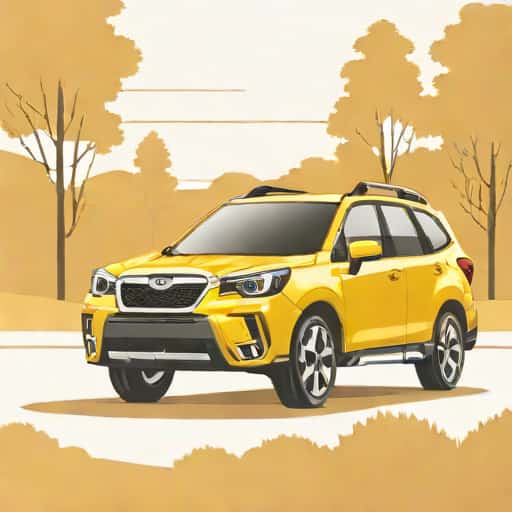 Yellow Subaru Forester