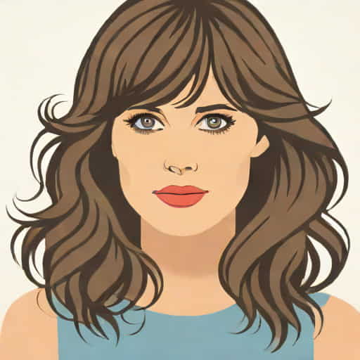 Zooey Deschanel Natural Hair Color