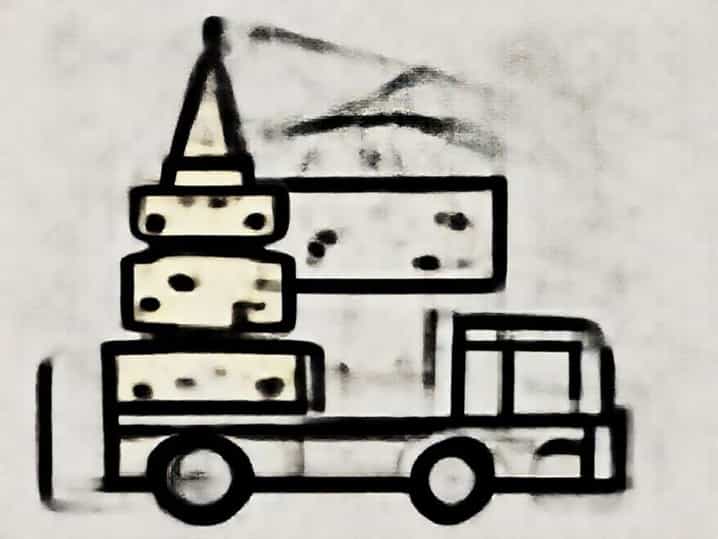 Aldi Cheese Truckle Tower