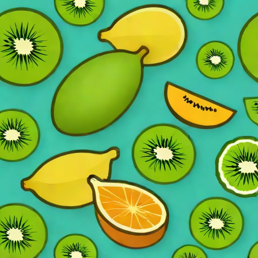 Banan Melon Kiwi Och Citron