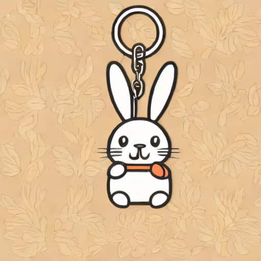 Bashful Inky Bunny Bag Charm