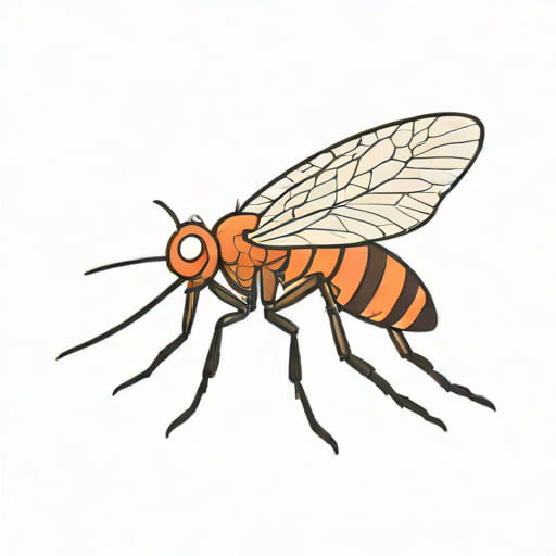 Bite Of Female Anopheles Mosquito
