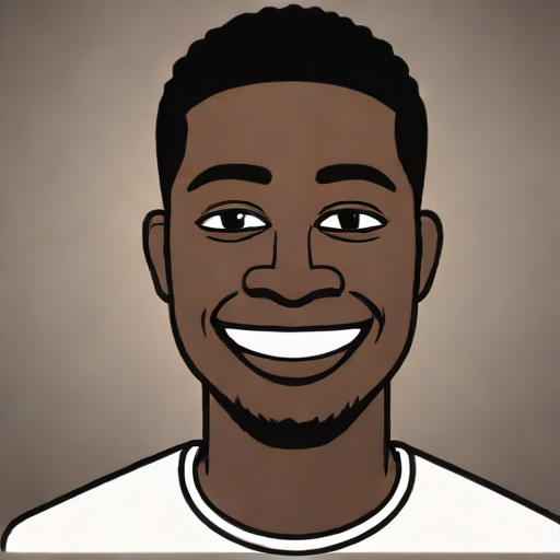 Black Man Smiling In The Dark